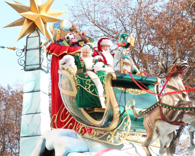 Santa Claus en Macy's Thanksgiving Day Parade, Nueva York