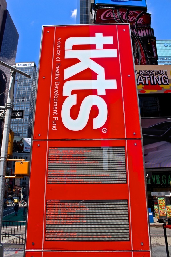 TKTS board, NYC