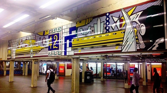 Image result for roy lichtenstein in time square subway